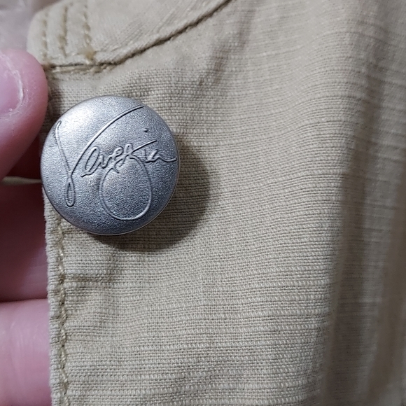 Lane Bryant Venezia Cropped Button Down Jacket Women's Plus Size 14/16 Tan - Picture 6 of 9